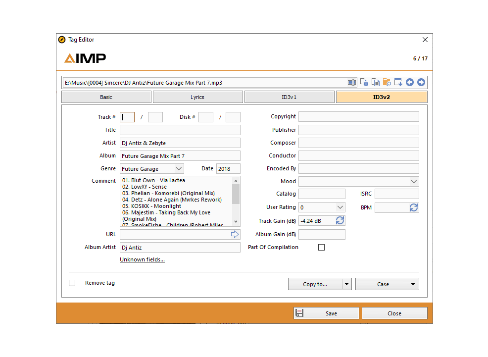 Tag Editor